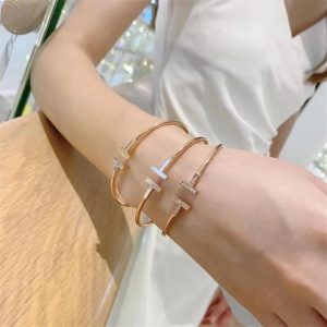 1126新品 Tiffany ティファニー ワイヤー ブレスレット ローズ